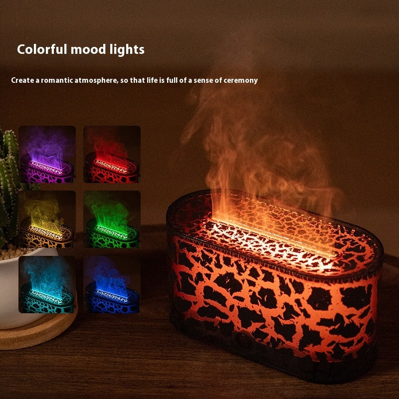 Flame Aroma Diffusor Buntes Licht Haushalt Mini Luftbefeuchter