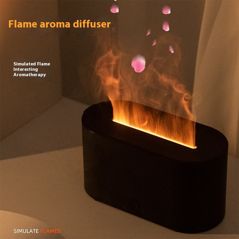 Flame Aroma Diffusor Buntes Licht Haushalt Mini Luftbefeuchter